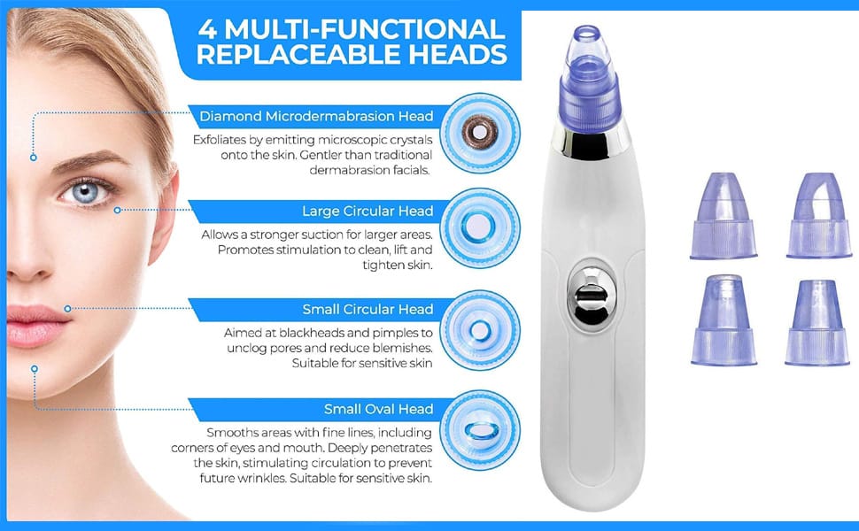 Derma Suction Blackhead Remover Vacuum Suck The Yuck Out Of Your Pores (cell Operated) - the makoza hub